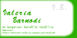 valeria barnodi business card